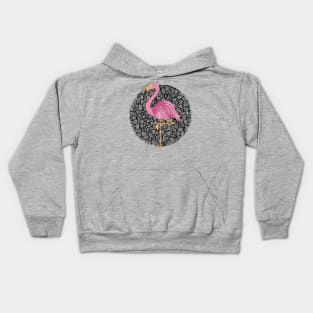 Floral Flamingo Kids Hoodie